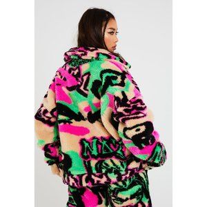 Multicolor Shearling jacket